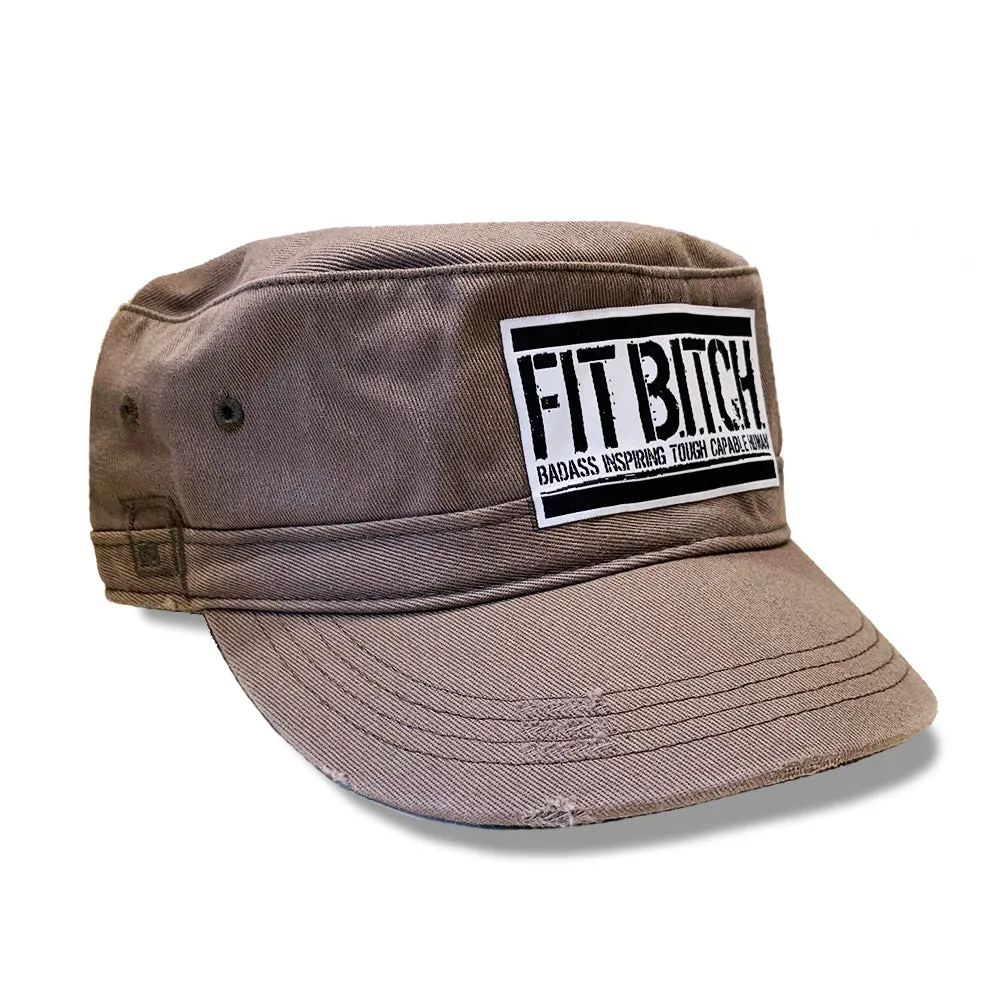 Fit Bitch® Distressed Military Hat